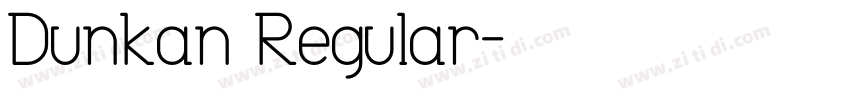 Dunkan Regular字体转换
